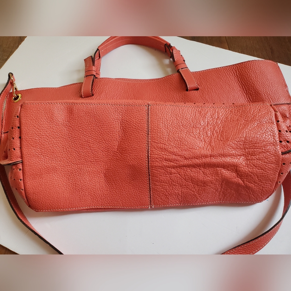 Vittoria Napoli Coral leather tote bag cross body bag - Picture 12 of 14